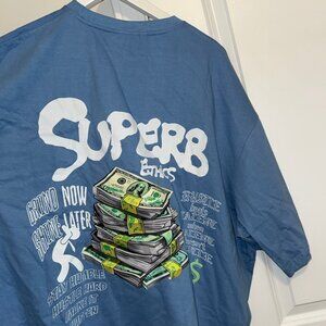 Superb Boxy Style Tee Men's Size 3XL